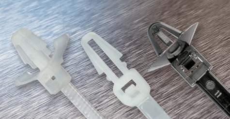 Vázací APRO pásky plastové, nerezové, speciální a příslušenství 01 Vázací pásky plastové - speciální provedení Vázací APRO pásky s rychlomontážní příchytkou