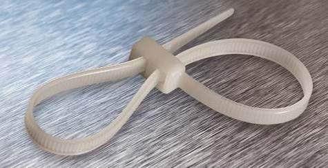 Vázací APRO pásky plastové, nerezové, speciální a příslušenství 01 Vázací pásky plastové - speciální provedení Vázací APRO pásky DOUBE OOP s dvojitou smyčkou Materiál: Nylon 66 (Polyamid 6.