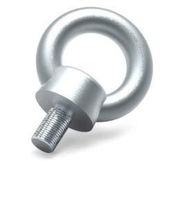 ŠROUB S OKEM d1 Bezpečné zatížení (90 ) d2 mm d3 mm d4 mm h mm L mm Jednotková hmotnost M8 140 20 36 20 49.0 13.0 0.