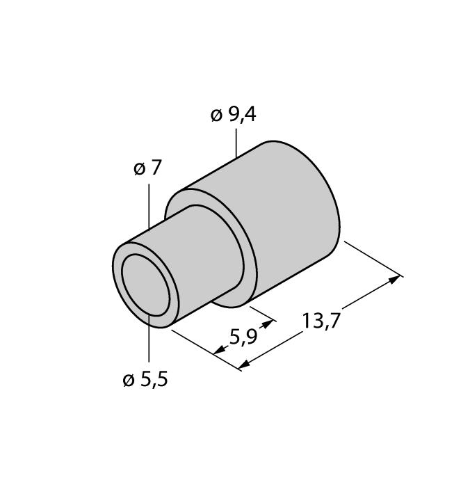 Příslušenství Identifikační číslo Rozměrový náčrtek DS-Ri-QR14 1590814 Spacer sleeves for rear