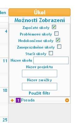 Po vybrání úkolu, na kterém má být nově vytvářený úkol závislý, se vybere jaká změna úkolu nám vyvolá požadovanou změnu na vytvářeném úkolu. Obr.