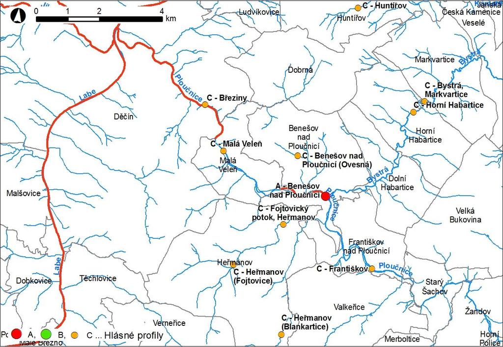 Obr. 1 Přehledná mapa řešeného území Obr.