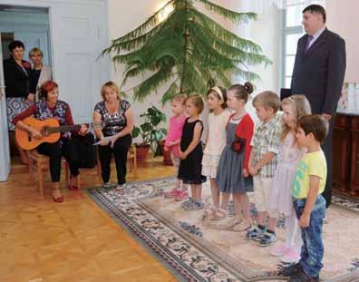 Program byl obohacen vystoupením dětí z místní mateřské školy.