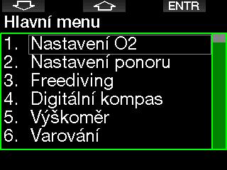 2. NASTAVENÍ G2 A MENU Stisknutím tlačítka MENU na displeji denního času vstoupíte do složky s nastavením. Když poprvé dosáhnete určitého menu, ve skutečnosti se v něm zatím nenacházíte.