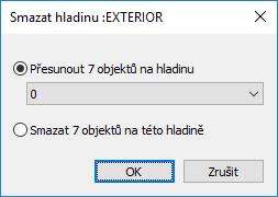 na Nová hladina. 6.3.5.3. Smazání hladiny 1. Spusťte Správci vlastností hladin. 2. Klepněte na hladinu a poté na tlačítko Smazat nebo použijte pravé tlačítko myši na hladinu a vyberte Smazat hladinu.