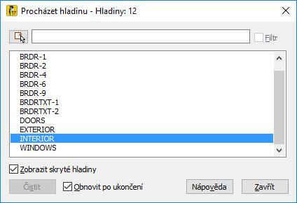 6.3.5.6. Hromadná změna stavů hladin ProgeCAD umožňuje hromadné odemčení/zamčení, rozmražení/zmražení, zapnutí/vypnutí hladin.