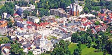 Historické jádro dnešního města Karviné tvoří Fryštát, kdysi samostatné město. Fryštát byl patrně založen na přelomu 13. a 14. století těšínským knížetem jako hraniční město Těšínska.