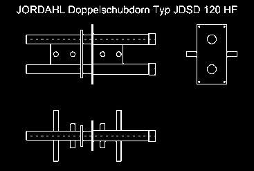Seznam prvků a výkaz materiálu JDSD software umožňuje pro vybrané pozice dvojitých dilatačních trnů vytvořit seznam prvků pro daný projekt.