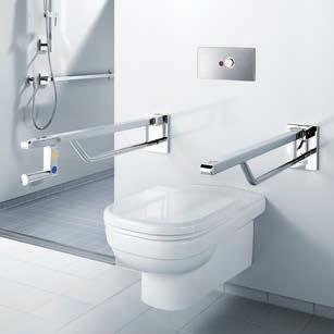 Zásady Plánování koupelny Příklad instalace bezbariérové WC Bezbariérové systémy WC lze vytvořit všemi předstěnovými systémy Viega.
