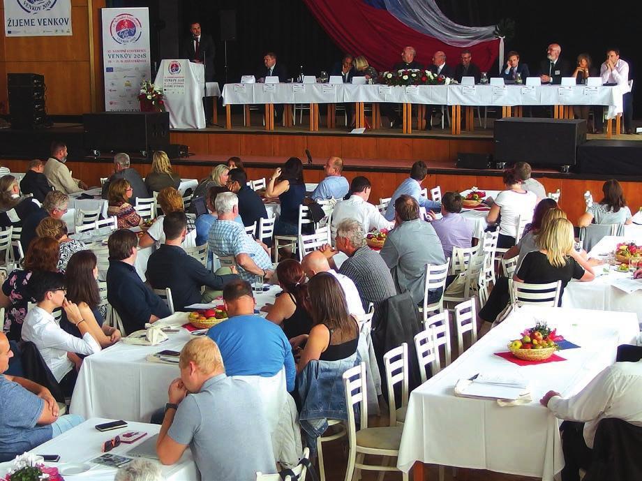 Hlavním organizátorem jubilejního ročníku konference byl Spolek pro obnovu venkova za fi nanční podpory Celostátní sítě pro venkov, vlastní organizaci akce pak zaštítila MAS Strážnicko a TA Slovácko.