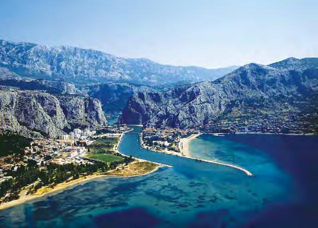 Střední Dalmácie Chorvatsko Trogir OSTROV ČIOVO Split Duče Omiš Cetina Sutivan Mirca Supetar Pisak Brela OSTROV ŠOLTA