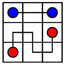 Spojování teček Pravidla jsou jednoduchá. Spoj stejně barevné tečky tak, Spojování teček Spojování teček abys čarami zaplnil celou mřížku a čáry se nekřížily. Své PravidlaTjsouTjednoduchá.