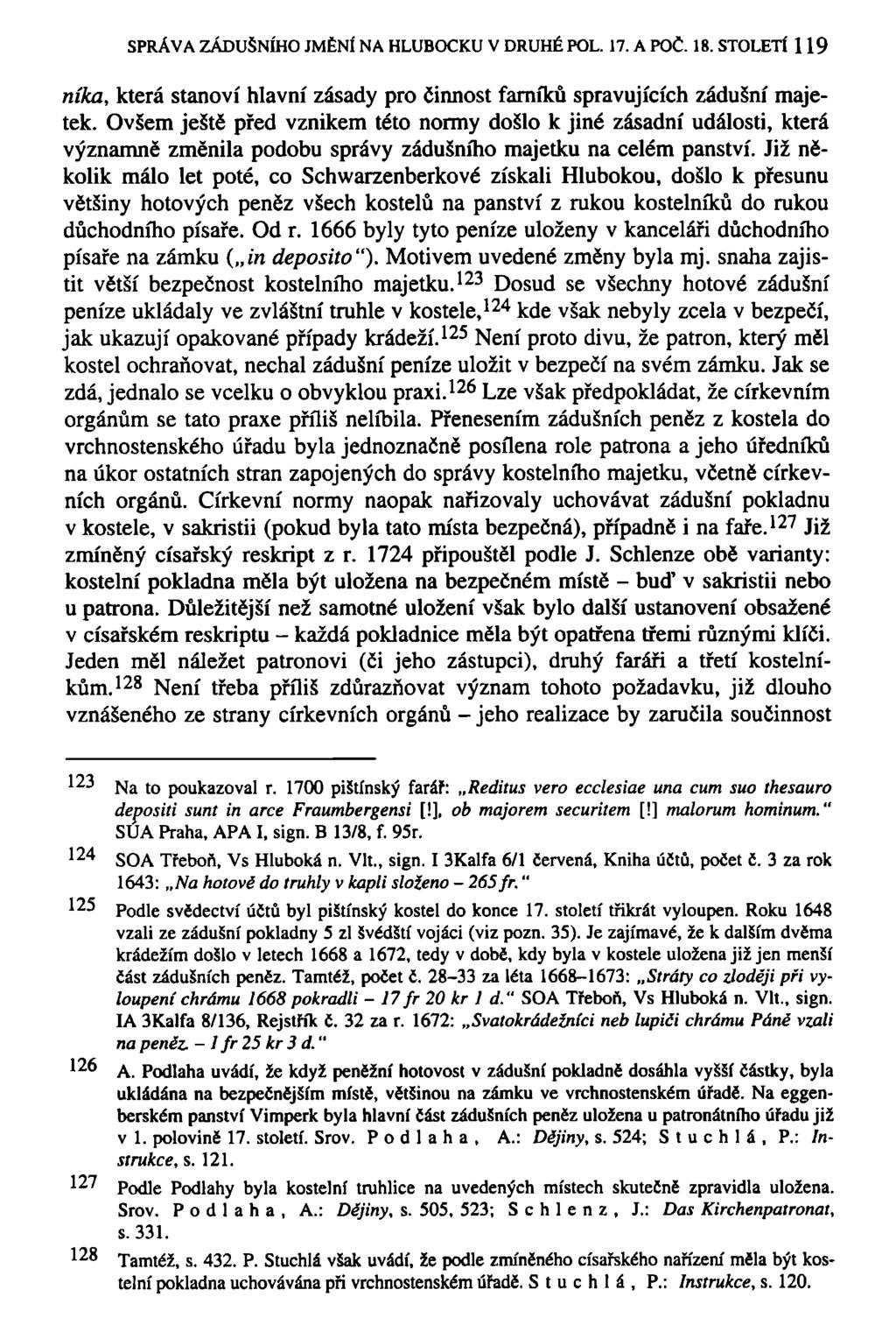 SPRÁVA ZÁDUŠNÍHO JMĚNÍ NA HLUBOCKU V DRUHÉ POL. 17. A POČ. 18. STOLETÍ 119 nika, která stanoví hlavní zásady pro činnost farníků spravujících zádušní majetek.