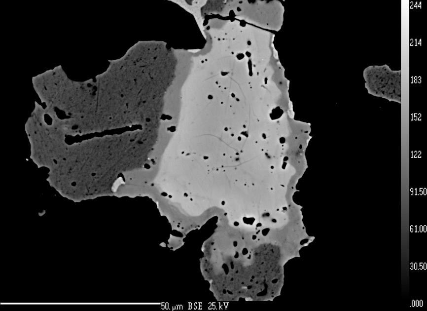 Giraudit, Cu 6 [Cu 4 (Fe,Zn) 2 ]As 4 Se 13, arsenový analog hakitu, je na ložisku velmi vzácným minerálem. Zjištěn byl pouze ve dvou nábrusech.