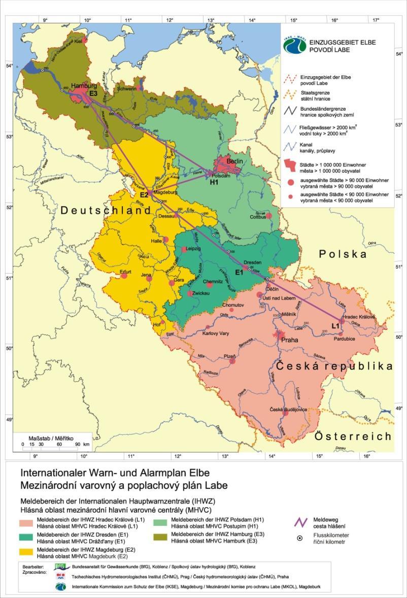 Mezinárodní varovný a poplachový plán Labe Přehled hlášení v období 01/2007 12/2017 1.