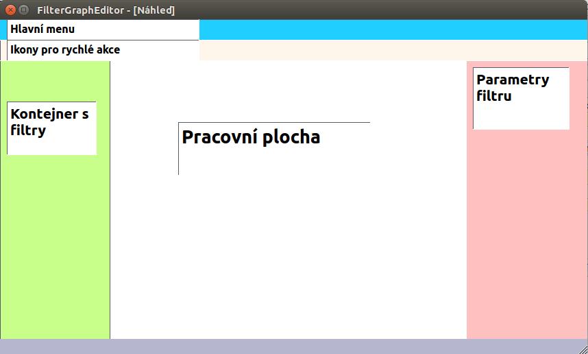 Rozložení těchto prvků je znázorněno na obrázku 2.1. Obrázek 2.1: Návrh frontendu.