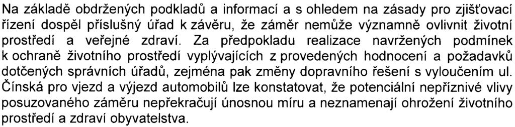 5 V souladu s pøedbìžným stanoviskem OÚR, úøadu MÈ Praha 6 