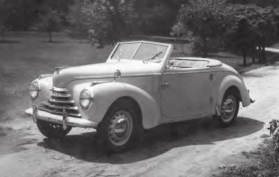 Československo Poválečná léta 1945 1960 spojka a čtyřstupňová převodovka se synchronizací třetího a čtvrtého převodového stupně.