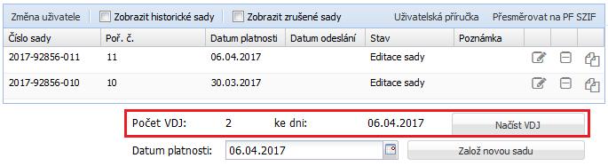 6.1 Princip full-tanku Po zaškrtnutí fajfky ve sloupci Chci u dotačního titulu (nebo po kliknutí na ikonku ) se provede akce podle podmínek konkrétního dotačního titulu, tzv.