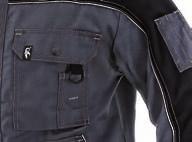 EN / Men s jacket, padded, covered fastening, sleeves with cuff, mobile phone pocket, pockets and