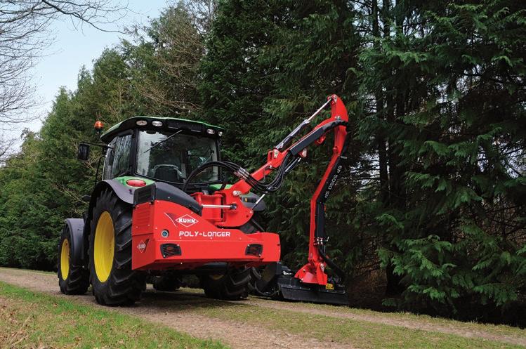 Stejně jako i ostatní modely řady POLY-LONGER, tak i 5050 P disponuje plně elektronickým ovládáním EP se čtyřmi proporčně ovládanými funkcemi, s otočným ramenem o 116 a mulčovací jednotkou o