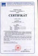 Certifikace výrobků Společnost na své