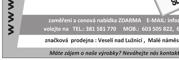 : 601 339 095 Periodický tisk územního samosprávného celku Soběslav. Vydává město Soběslav, ev. č. MK ČR E 13206.
