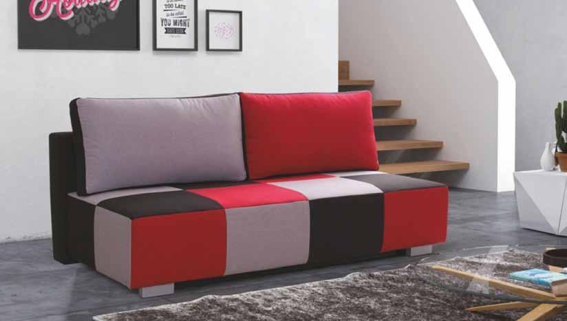 QUADRO bonell Pohovka pro 3 osoby s em a m em na