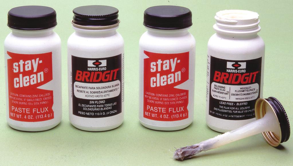 1 lahvička = 120 gr BRIDGIT - pro měděné a bronzové pájení MDBI-IT STAY CLEAN - pro měděné,