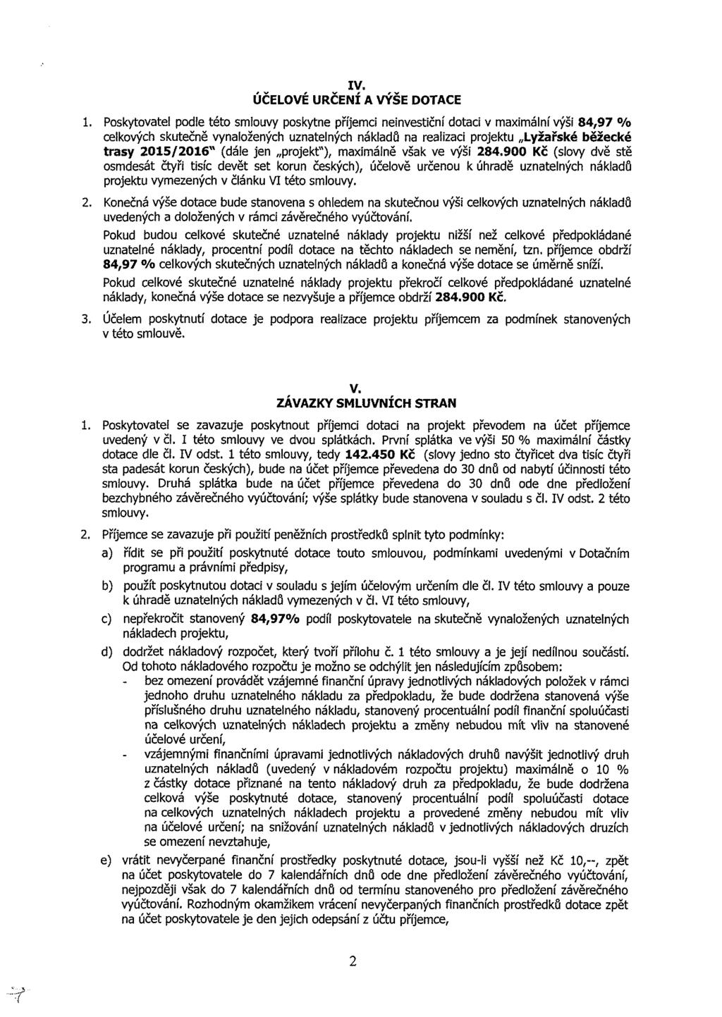 IV. ÚČLVÉ URČÍ A VÝŠ DTA.