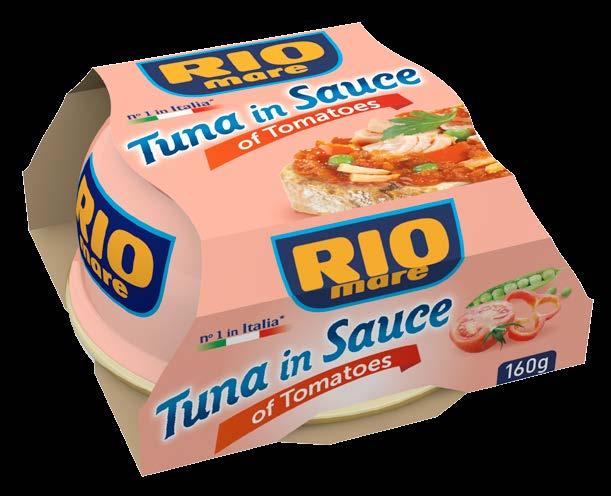 RIO mare Tuňák v rajčatové omáčce 160 g EAN (kus) 8004030295001 Kartonáž 9 Brutto váha g (karton) 2 090 (Š x H x V) 10,5 x 39,5 x