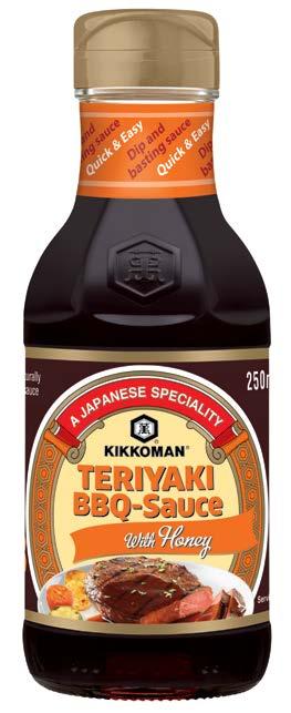 Kikkoman Teriyaki marináda a omáčka 250 ml EAN (kus) 8715035210301 Brutto váha g (karton) 2 995 (Š x H x V) 12,2 x