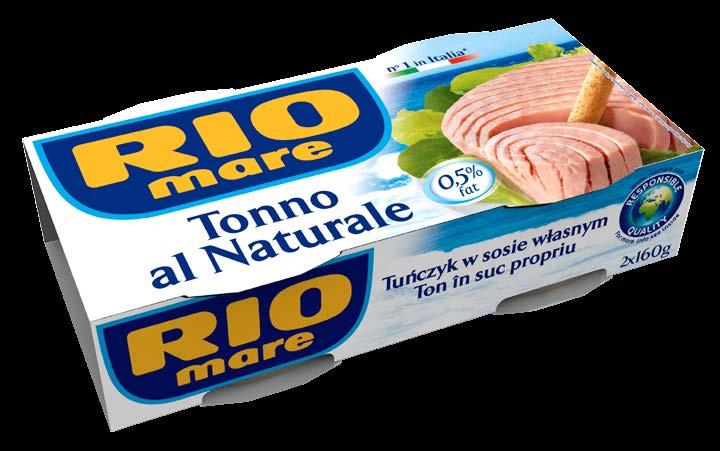 POTRAVINY TUŇÁK VE VLASTNÍ ŠŤÁVĚ RIO mare tuňák ve vlastní šťávě 3 x 80 g, 160 g, 2 x 160