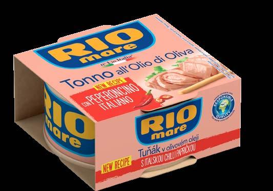 RIO mare Extra je vysoce kvalitní pochoutka, která má díky použitému oleji bohatší a výraznější chuť a je ideální pro konzumaci bez jakýchkoliv úprav,