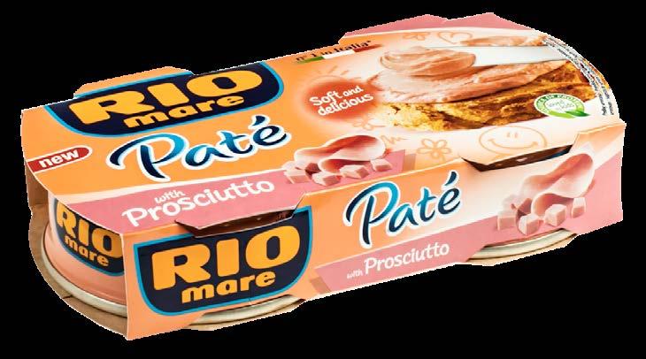 RIO mare Paté tuňákový krém 2 x 84 g EAN (kus) 8004030537002 Kartonáž 20 Brutto váha g (karton) 4 000 (Š x H x V) 29,6 x 36,5 x 5,6 Kartonů ve vrstvě 8