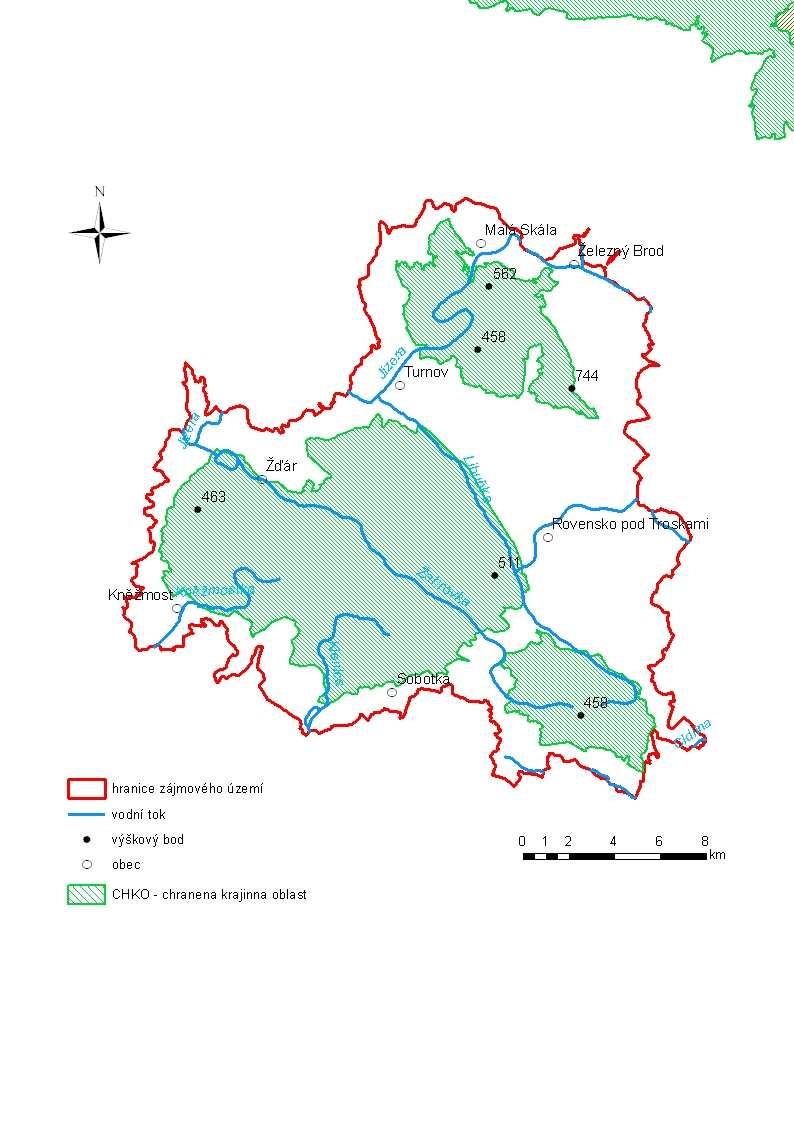 Mapa 2: Oblast Českého ráje Zdroj: ARCDATA Praha, 2000, http://www.geoportal.cenia.cz 6.2 Charakteristika zájmového území 6.2.1 Geologické poměry v oblasti Českého ráje Zájmové území je z geologického hlediska součástí Českého masivu.