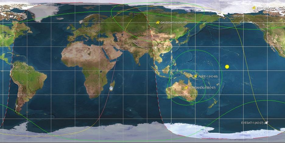 Pohyb satelitu PROGRAM ORBITRON Pro sledování satelitu na obloze je úžasným pomocníkem program Orbitron (viz odkaz v závěru publikace) sledovací systém pro radioamatéry a pozorovatele satelitů.