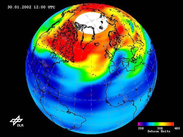 Jak již bylo uvedeno, je ozon jedním z plynů, které tvoří atmosféru naší planety. Vyskytuje se v různých vrstvách atmosféry, kde má i různé funkce (viz text výše). Obr.