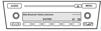 Instrukce pro rádio Professional (1 DIN) Párování 1. Stiskněte tlačítko MENU > TEL 2.