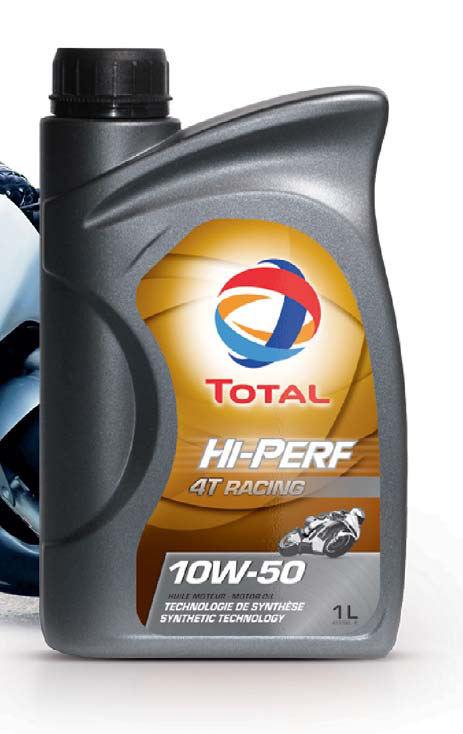 -TOTAL HI-PERF 4T RACING 10W-50 poskytuje čtyřtaktním motorům, m spojkám a