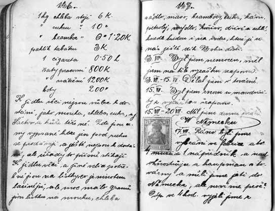V půl osmé jsem vyjel z Vídně a byl jsem v 8 hodin ráno ve Strakonicích, kde již jsem se sešel s kamarády, kteří jeli též na dovolenou. 23. 8. V půl desáté dojeli jsme do Blatné, jenž jsem jí zase po dlouhém čase spatřil.