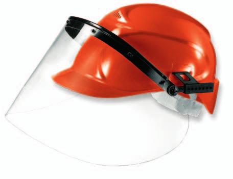 Ochranné přilby uvex obličejové štíty uvex 9790 Ochranný obličejový štít z robustního PC je kompatibilní s ochrannými průmyslovými přilbami uvex a mušlovými chrániči sluchu uvex a představuje tak
