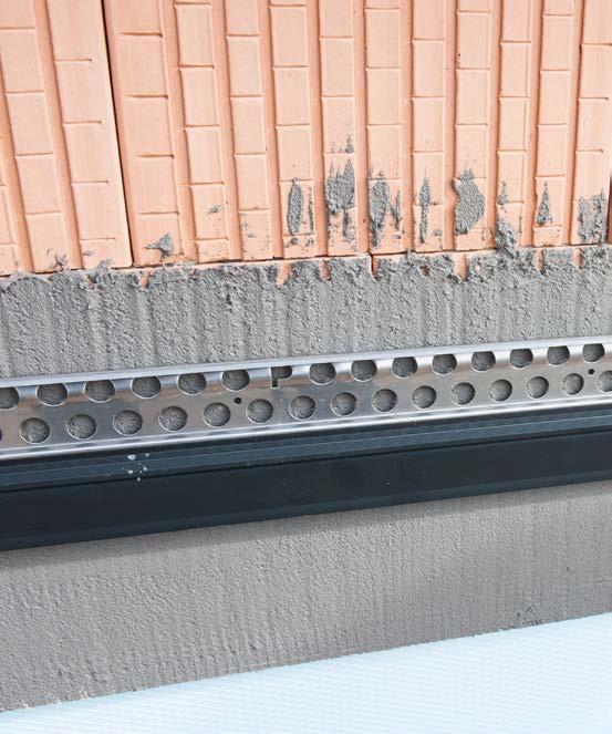 Zdicí malty Betony Sanace betonu omítkové profily Soklový připojovací