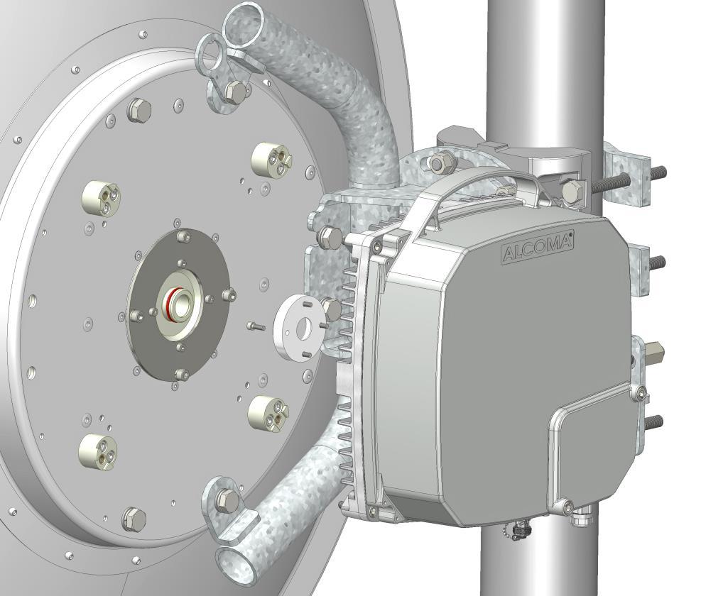 M4x12 Redukce ODU 10 GHz Obrázek 22 Připojení ODU k