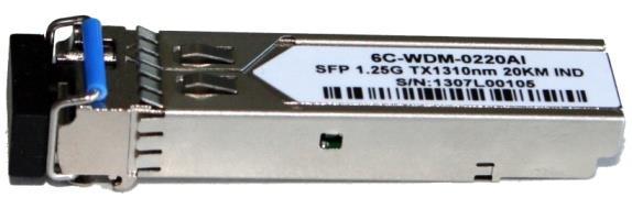 1000Base-LX Singlemode (1310 nm) 1000Base-SX Multimode (850 nm) 1000Base-BX WDM Singlemode (TX 1310