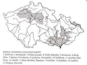 Kultura zvoncových pohárů Těsně po ní se objevila kultura zvoncových pohárů, která sní nějaký čas žila v koexistenci aby ji nakonec přehlušila a získala jakousi byť nedokonalou dominanci.