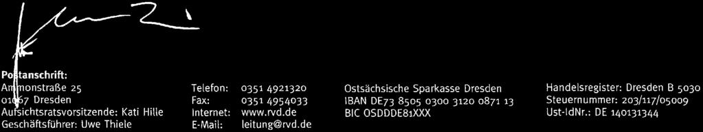 u IQYH REGIONALVERKEHR DRESDEN GMBH Regionalverkehr Dresden GmbH - Ammonstraße 25 Krajsk üfad Üsteckého kraje lng.