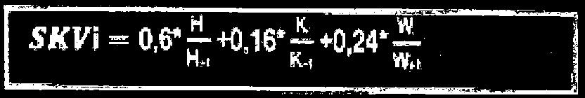 - 0,6' HH +0,15 R' *-0,24 M Y; BEI'eChf`IUf`IgZ SKV2017= 0,6 X H2017/H2015 + 0,16 X '(2017/K2015 + 0,24 X WZO17/w2015 SKVzo17= 0.