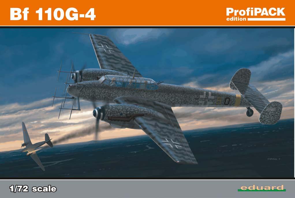 Bf 110G-4 (noční stíhač) v měřítku 1/72 je nový model z produkce Eduard, se zcela novými