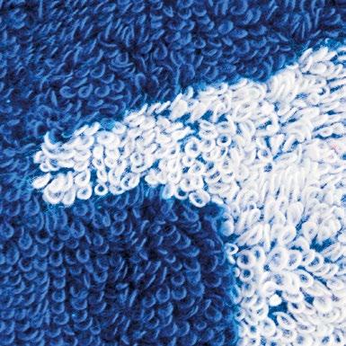 Significant design into all area of towel or bathtowel.